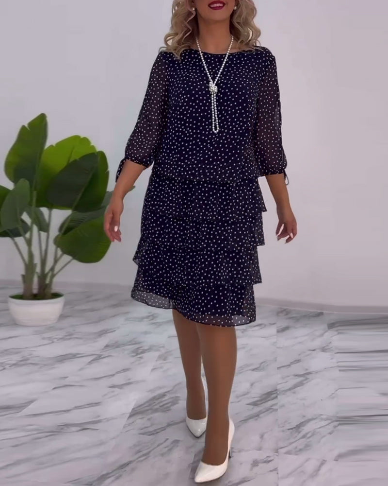 Tilly - Polka Dot Layered Dress