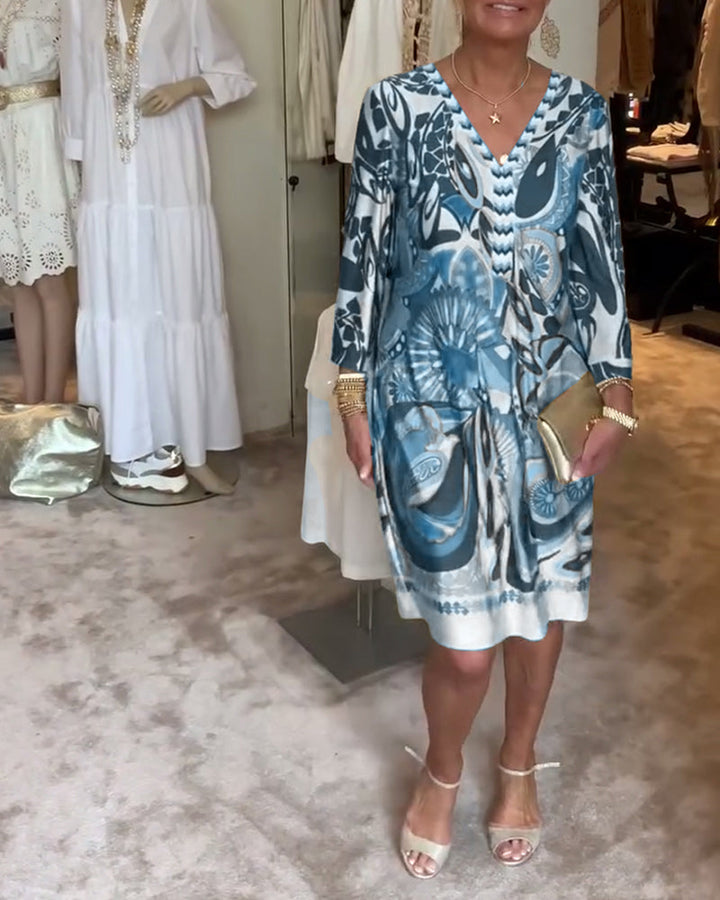 Moonie - Sunburst Printed Dress