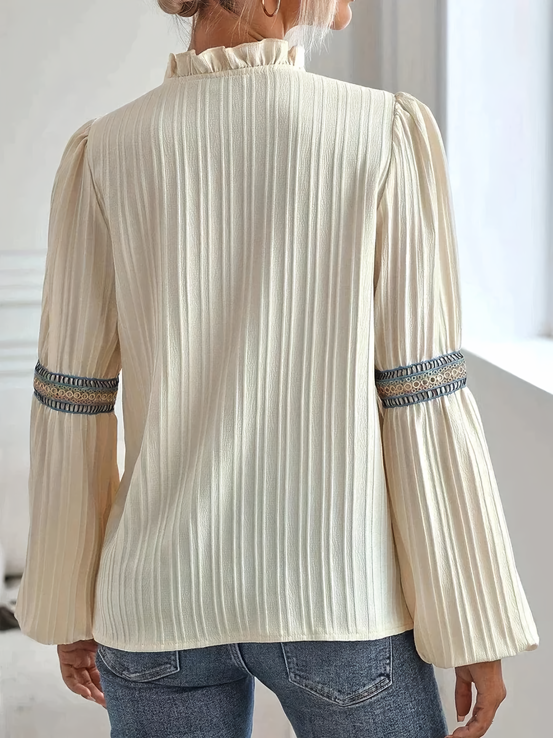 Renata - Stunning V-Neck Blouse