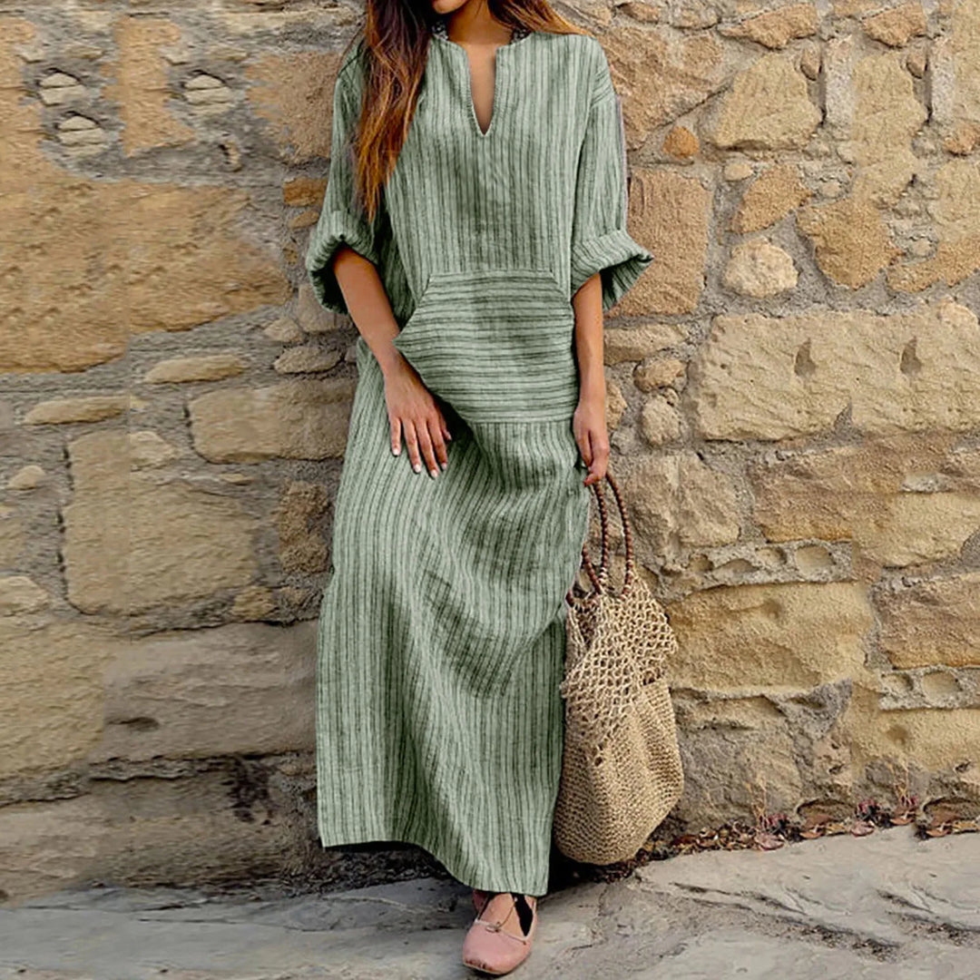 Yvonne - Striped Maxi Dress
