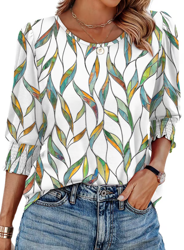 Colorful Leaves (Almost sold out) / 3XL (18-20)