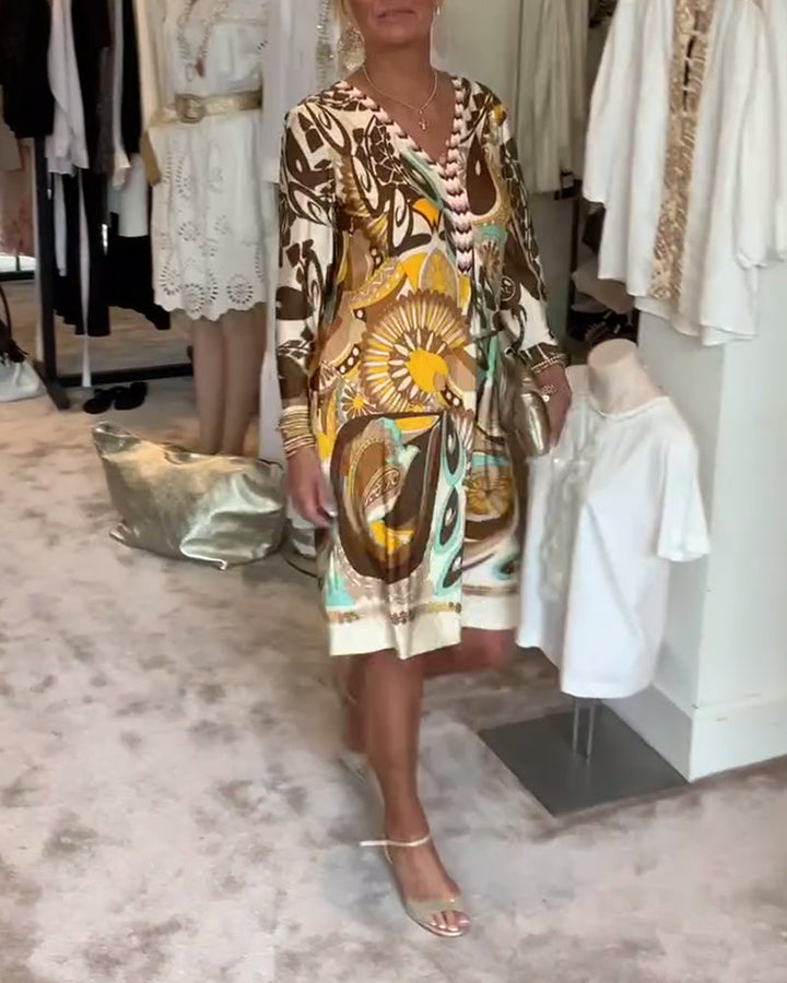 Moonie - Sunburst Printed Dress