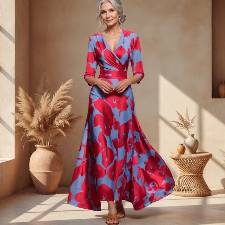 Saffie - Printed Wrap Dress